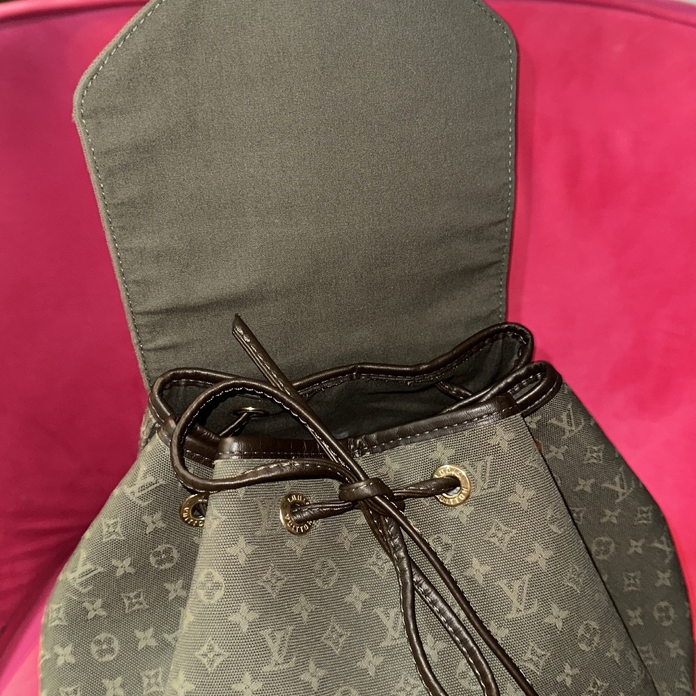 Louis Vuitton khaki mini Lin montsouris GM backpack travel school bag - Picture 9 of 16